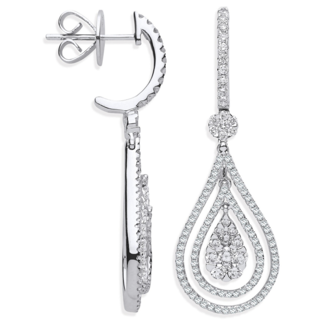 Dazzling Opulence Pear Drop Earrings - Shralite London