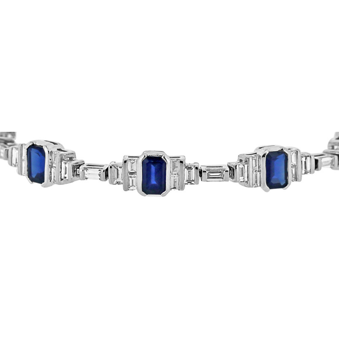Derwent Diamond and Sapphire Bracelet - Shralite London