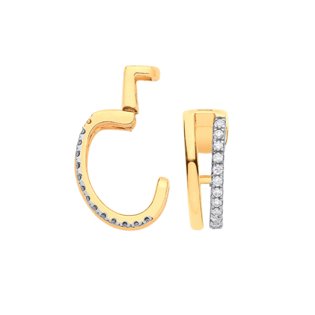 Minimalist Chic Cuff Earring - Shralite London