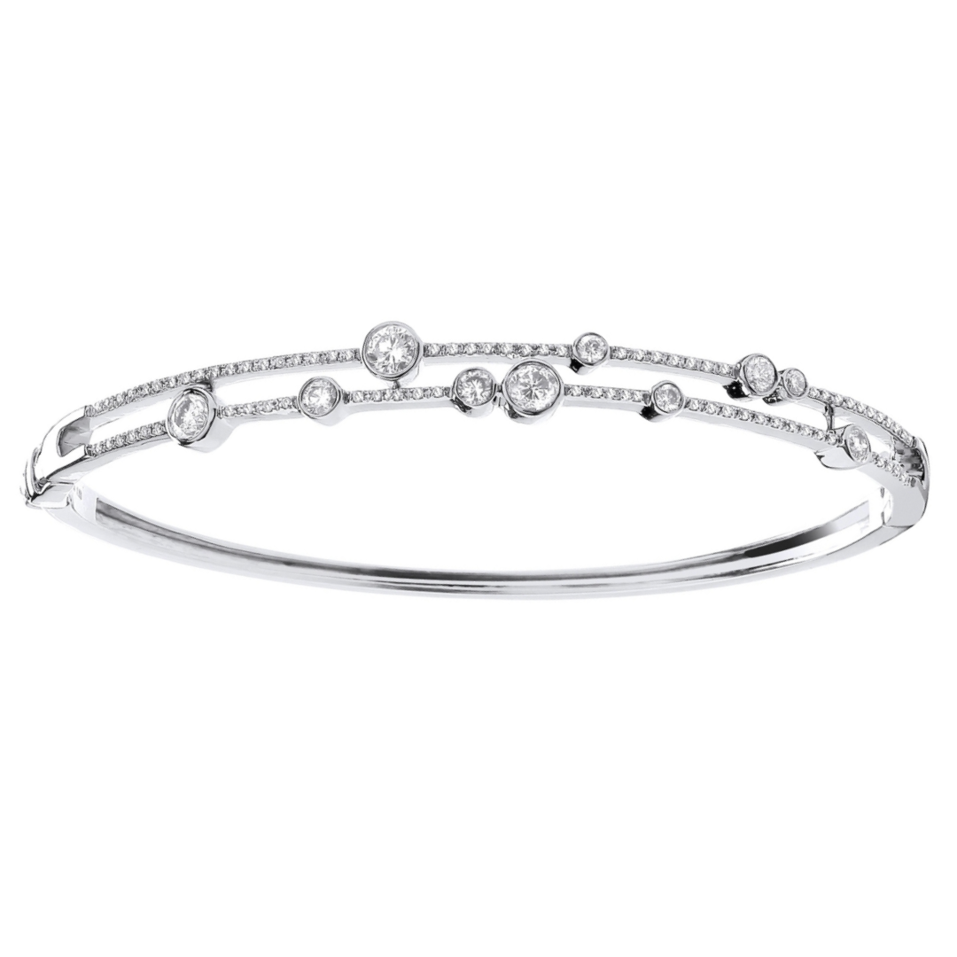 Regal Splendor Diamond Bangle - Shralite London