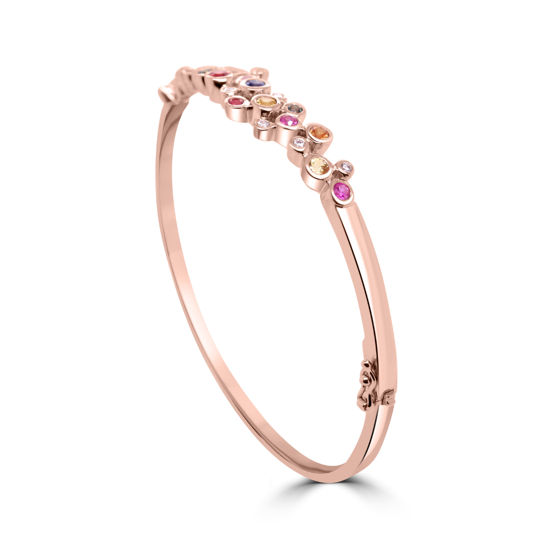 Sapphire Stardust Bubble Bangle - Shralite London