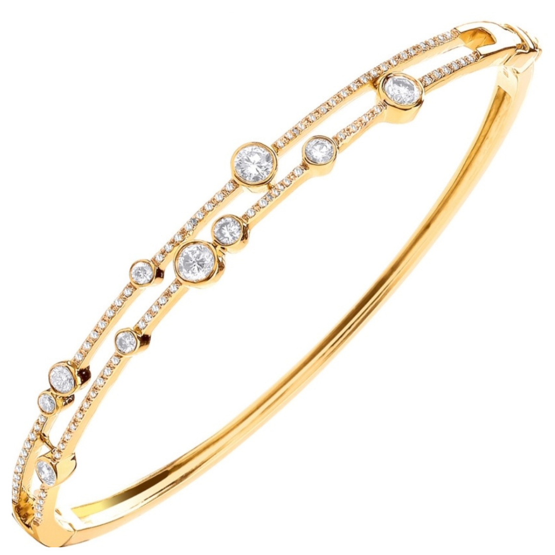 Regal Splendor Diamond Bangle - Shralite London