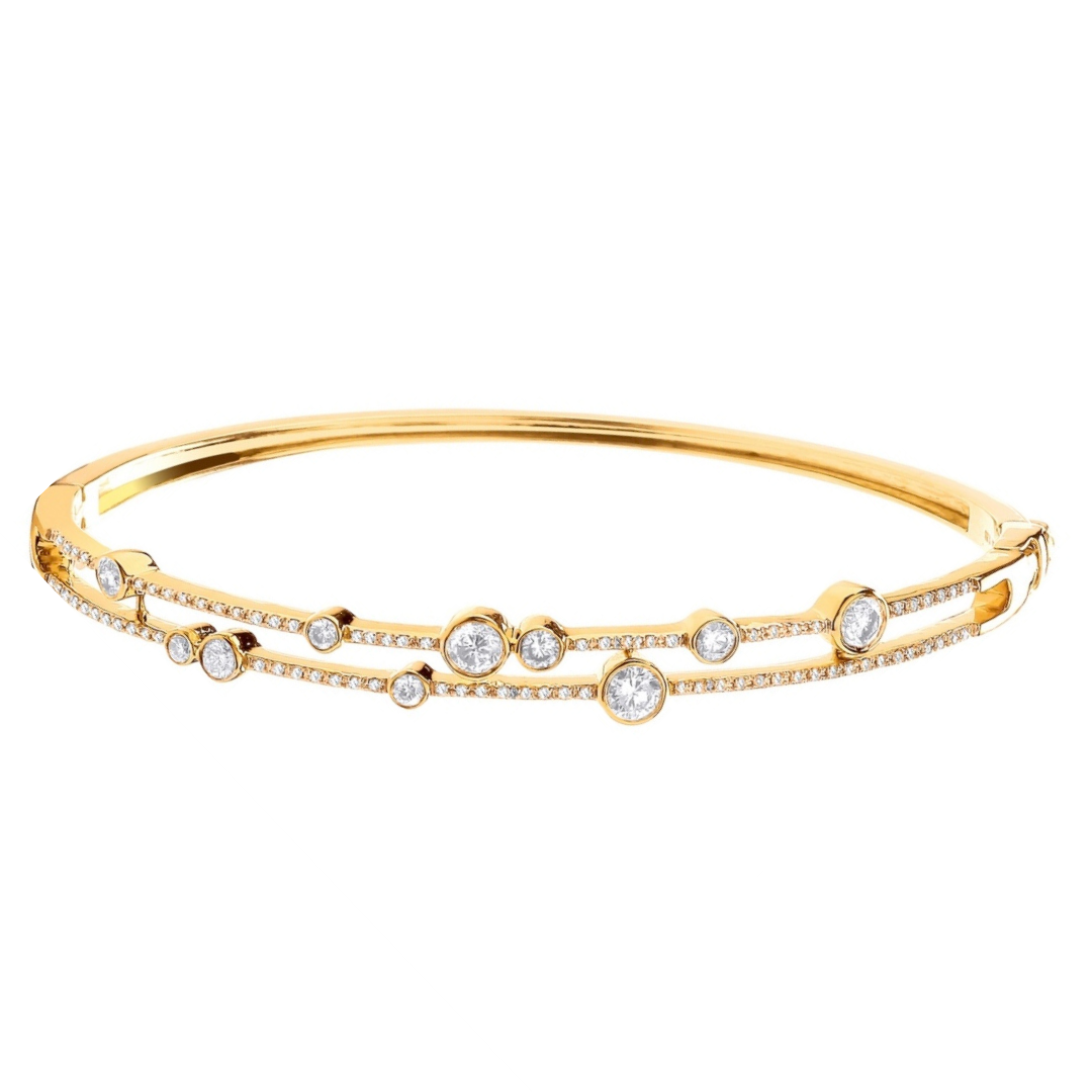 Regal Splendor Diamond Bangle - Shralite London