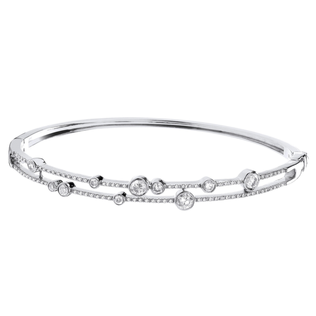 Regal Splendor Diamond Bangle - Shralite London