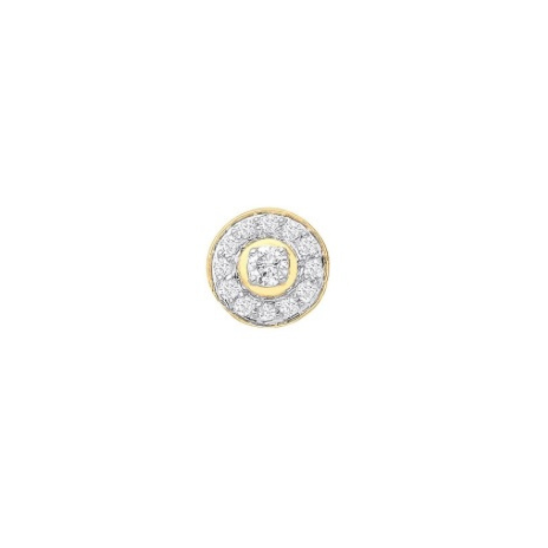 Éclat Doré Diamond Halo Earrings - Shralite London