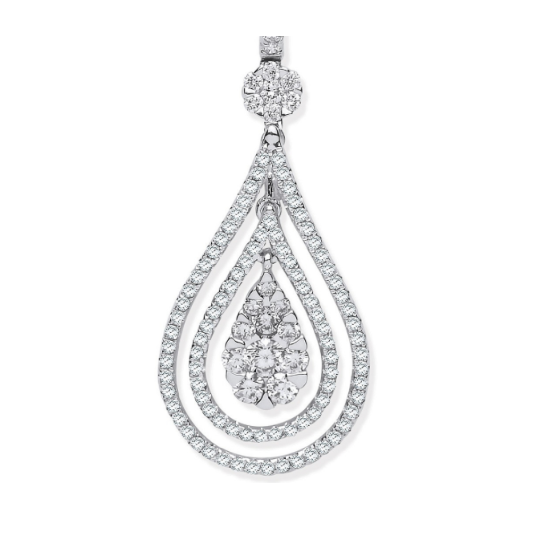 Dazzling Opulence Pear Drop Earrings - Shralite London
