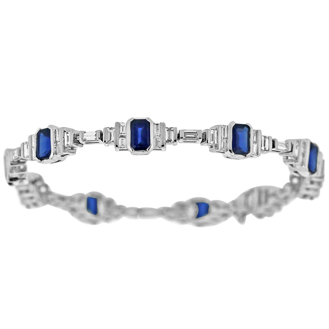 Derwent Diamond and Sapphire Bracelet - Shralite London