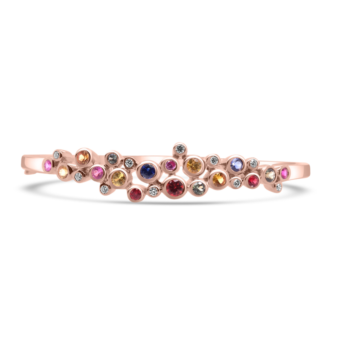 Sapphire Stardust Bubble Bangle - Shralite London