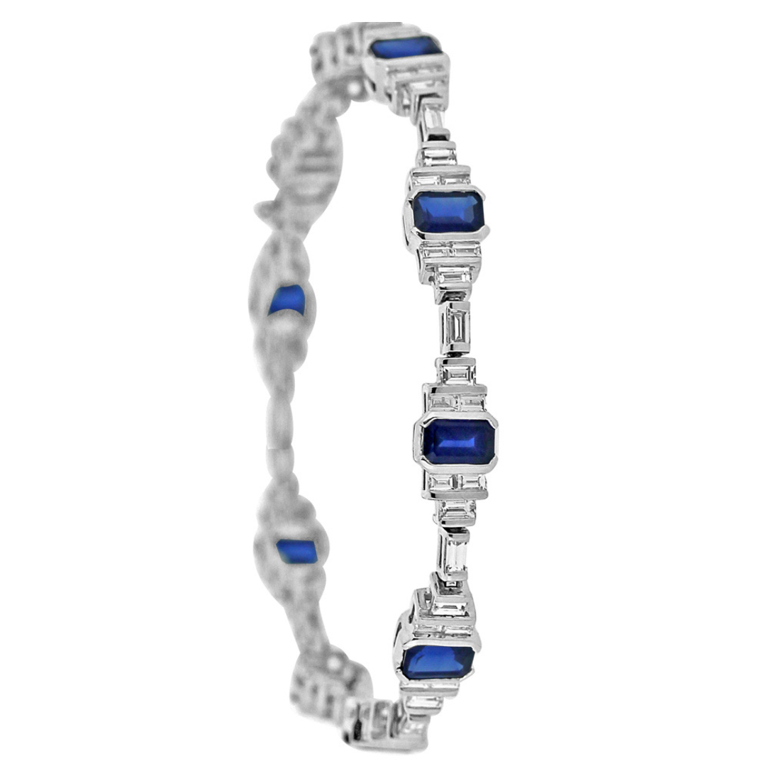 Derwent Diamond and Sapphire Bracelet - Shralite London