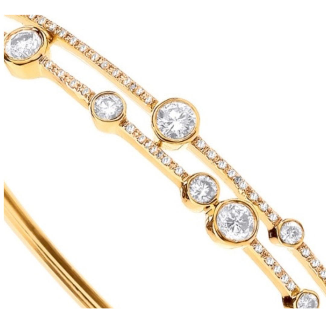 Regal Splendor Diamond Bangle - Shralite London