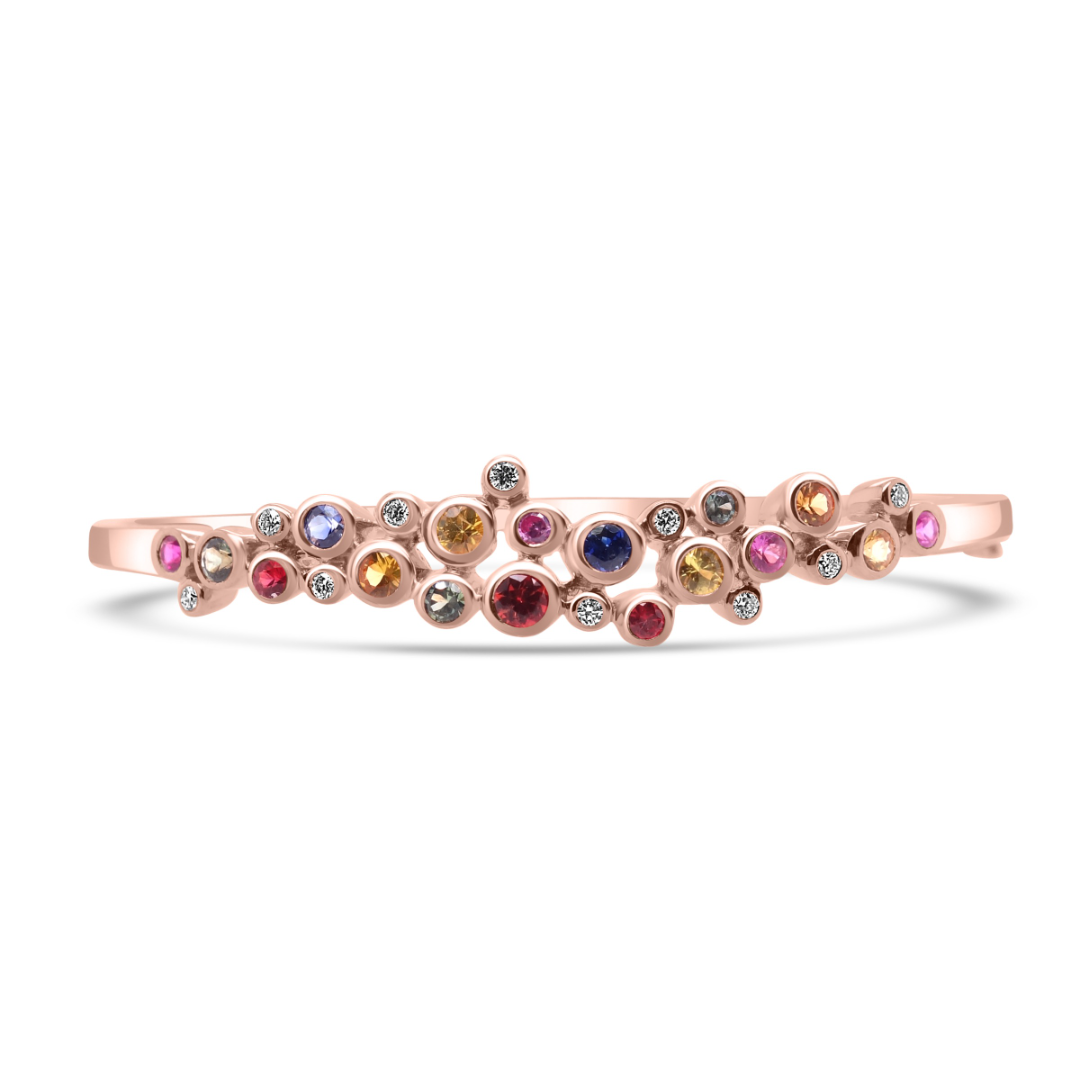 Sapphire Stardust Bubble Bangle - Shralite London