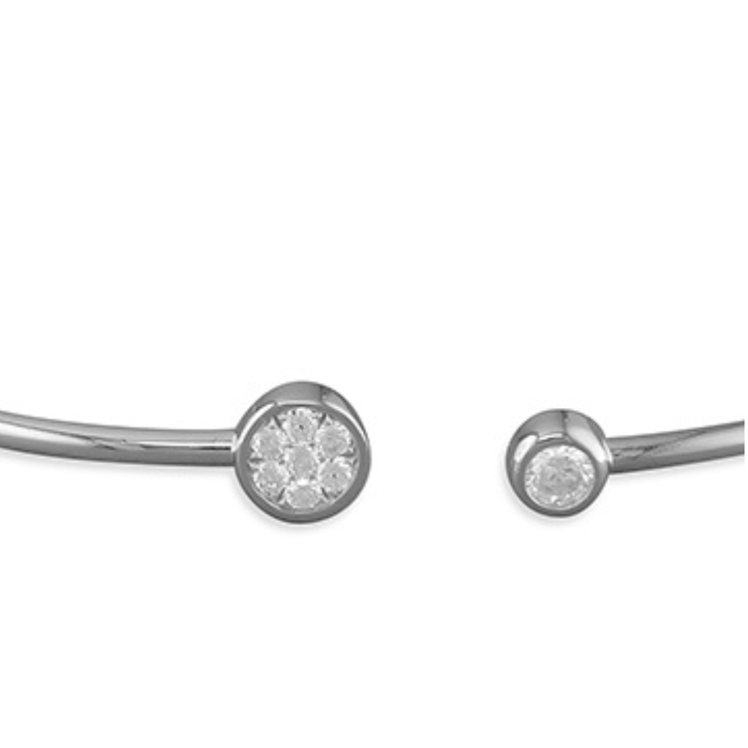 Sterling Silver Torc Stack Bangle - Shralite London