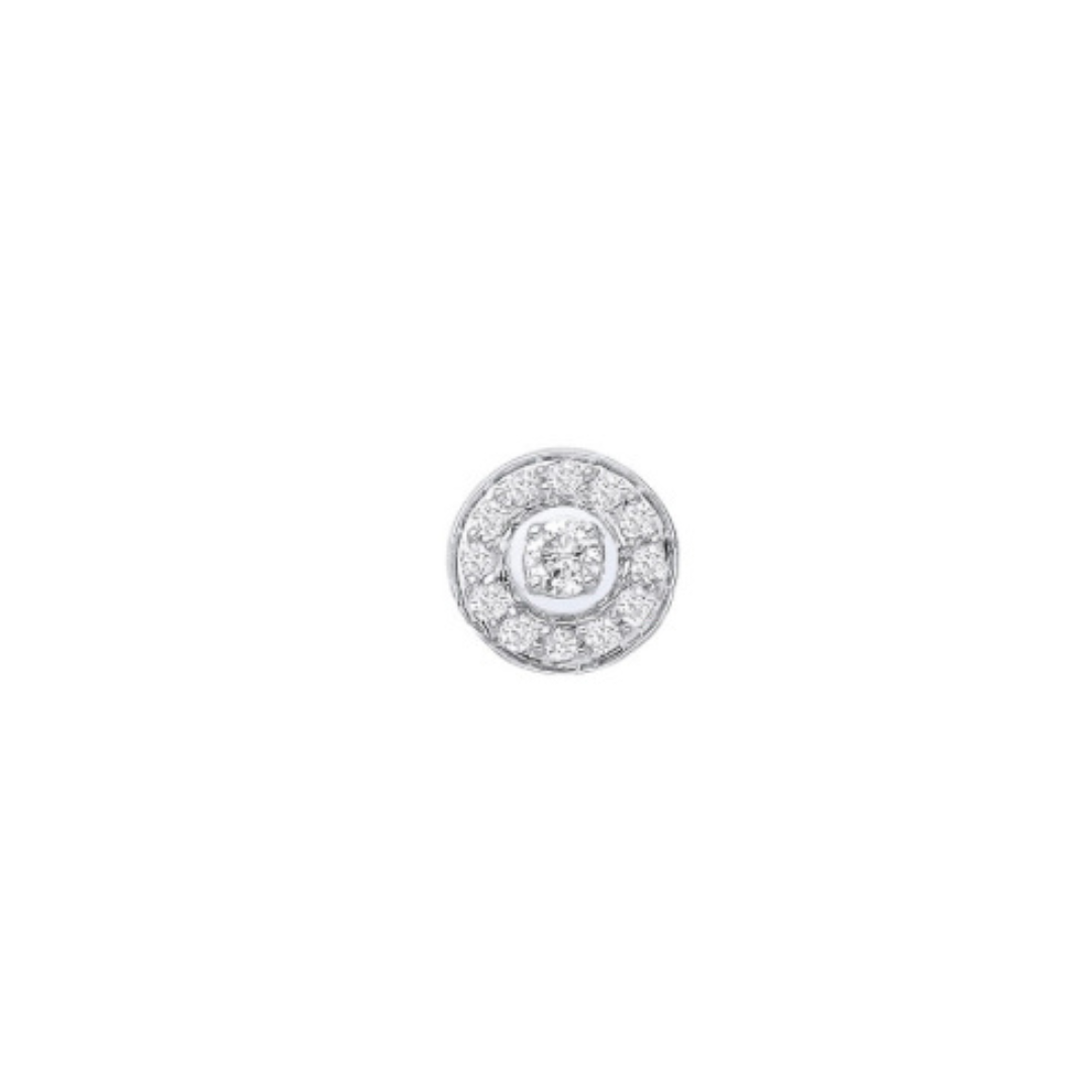 Éclat Doré Diamond Halo Earrings - Shralite London