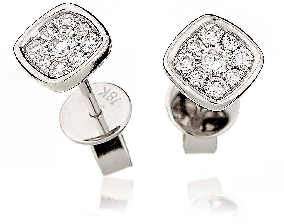 Glittering Stars Diamond Solitaire Earrings - Shralite London