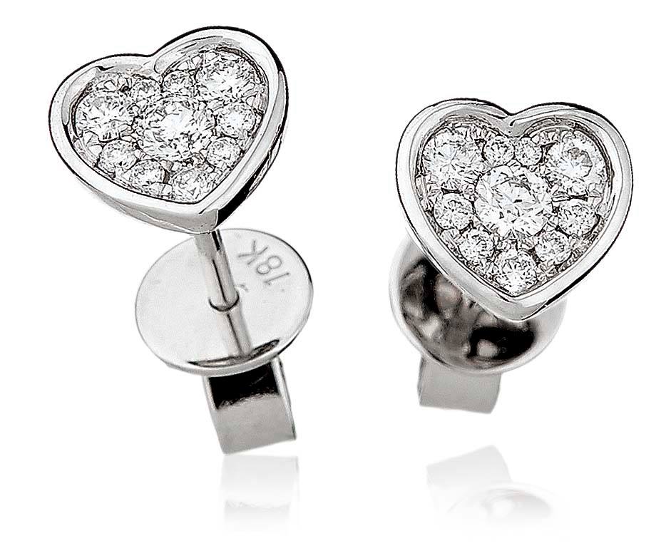 Chérie Heart Earrings - Shralite London