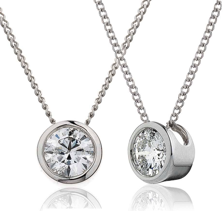 Dazzling Dewdrop Solitaire Pendant - Shralite London