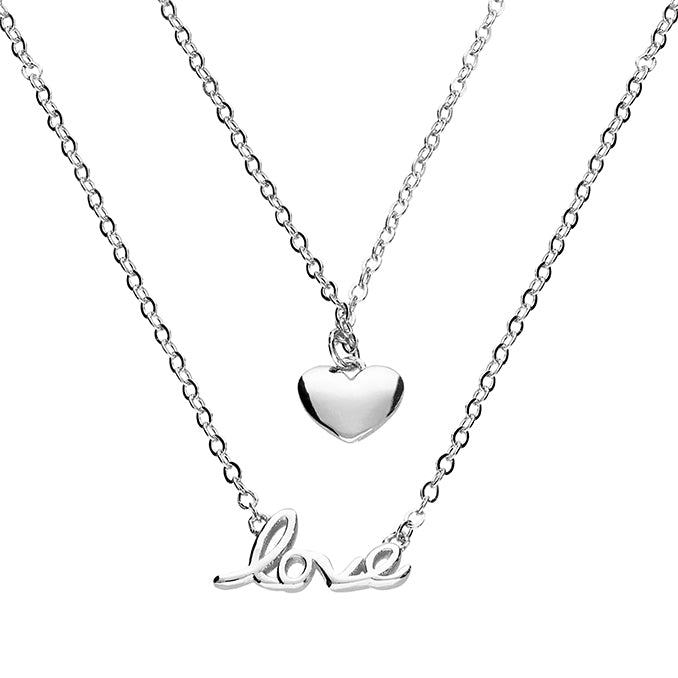Gold layred Double Chain Pendant Necklace. - Shralite London