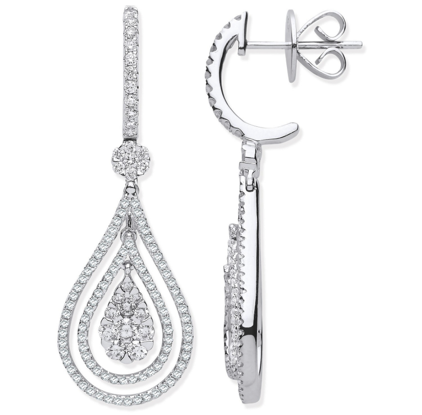 Dazzling Opulence Pear Drop Earrings - Shralite London