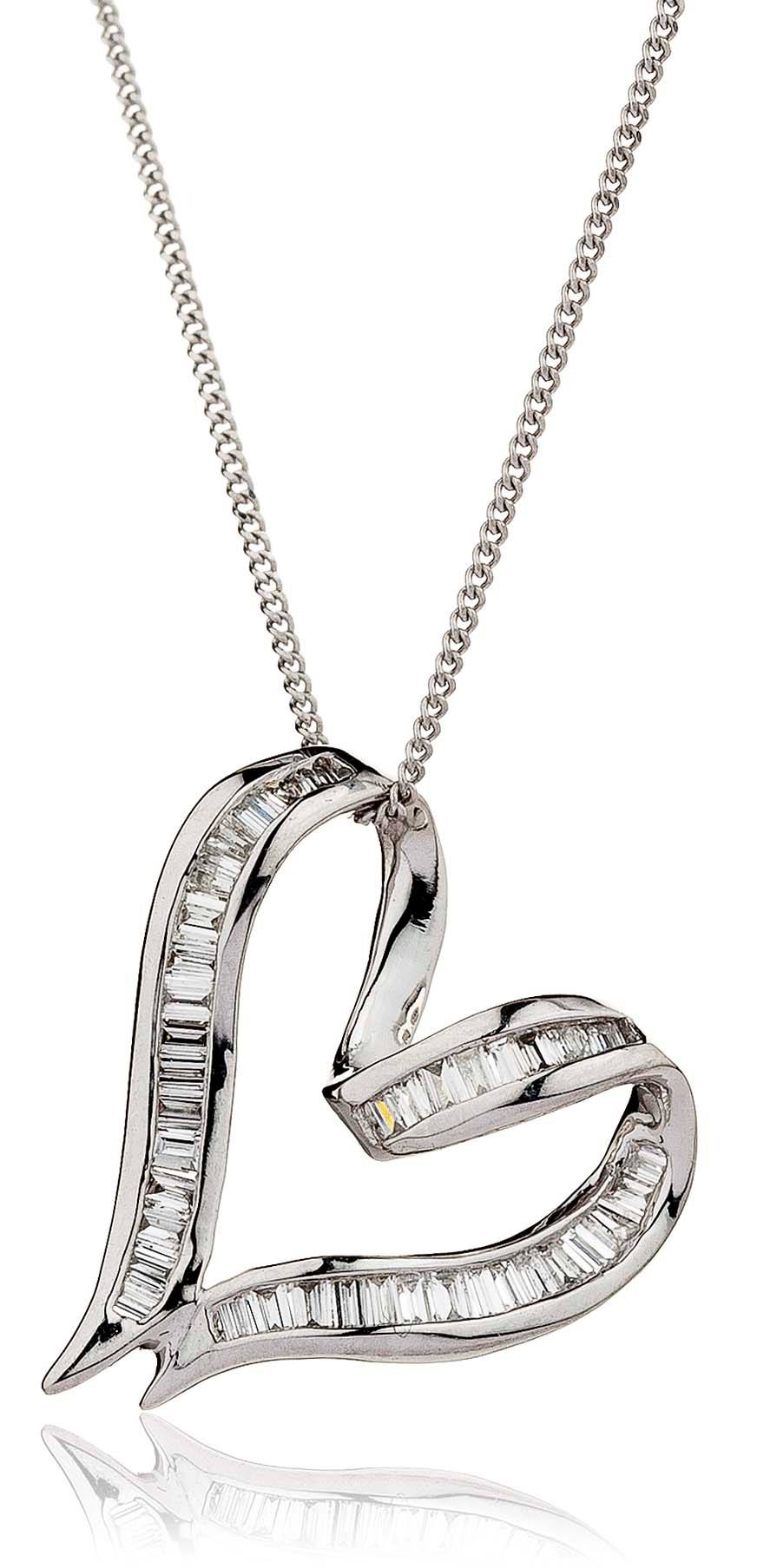 Brilliance of Love Diamond Heart Pendant - Shralite London