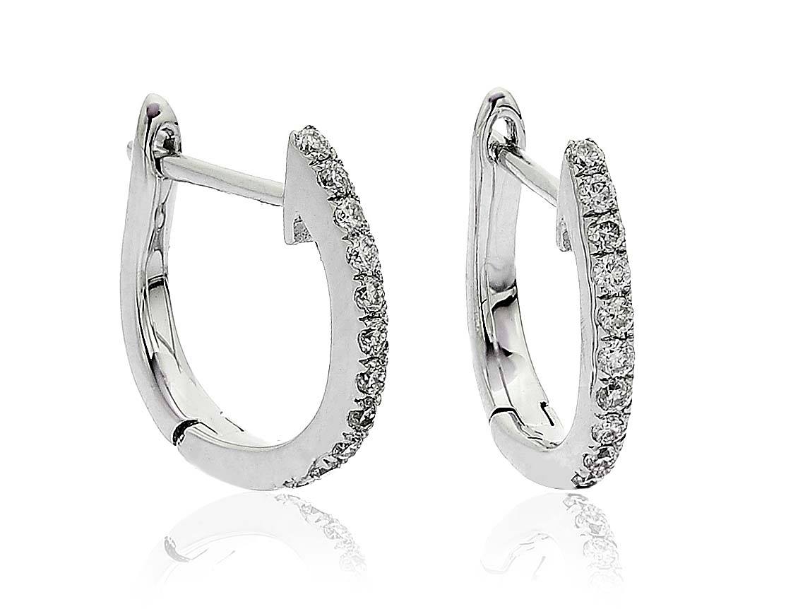 Jasmine Diamond Hoops - Shralite London