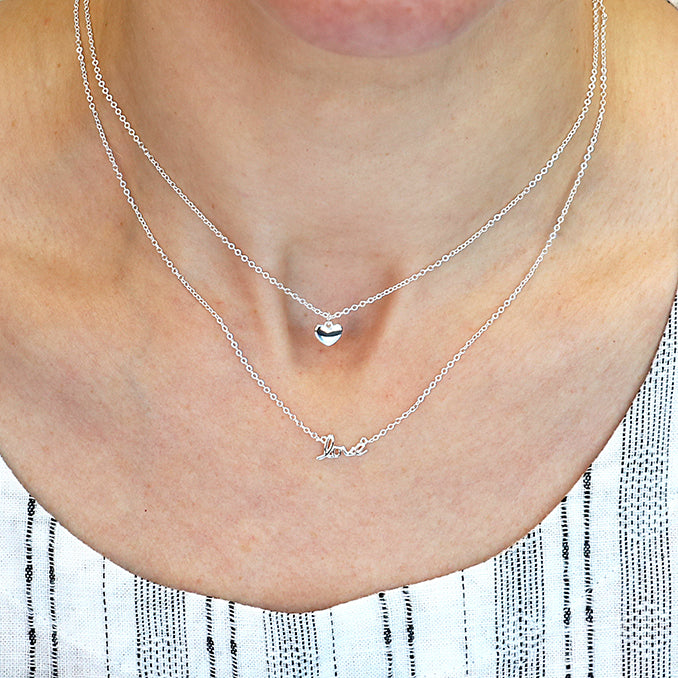 Gold layred Double Chain Pendant Necklace. - Shralite London