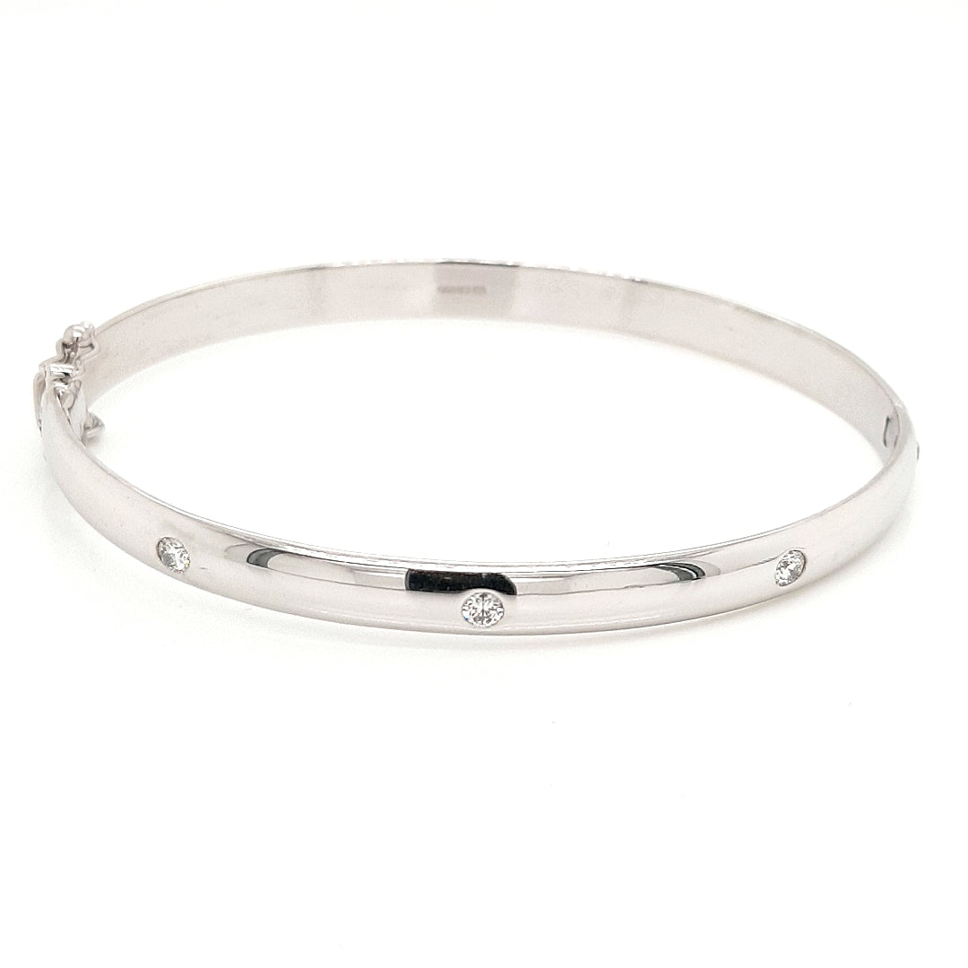 Radiance Cuff Diamond Bangle - Shralite London