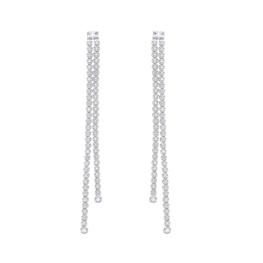 Dazzling Cascade Drop Earrings