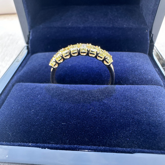 Bespoke Radiant Cut Yellow Diamond Ring