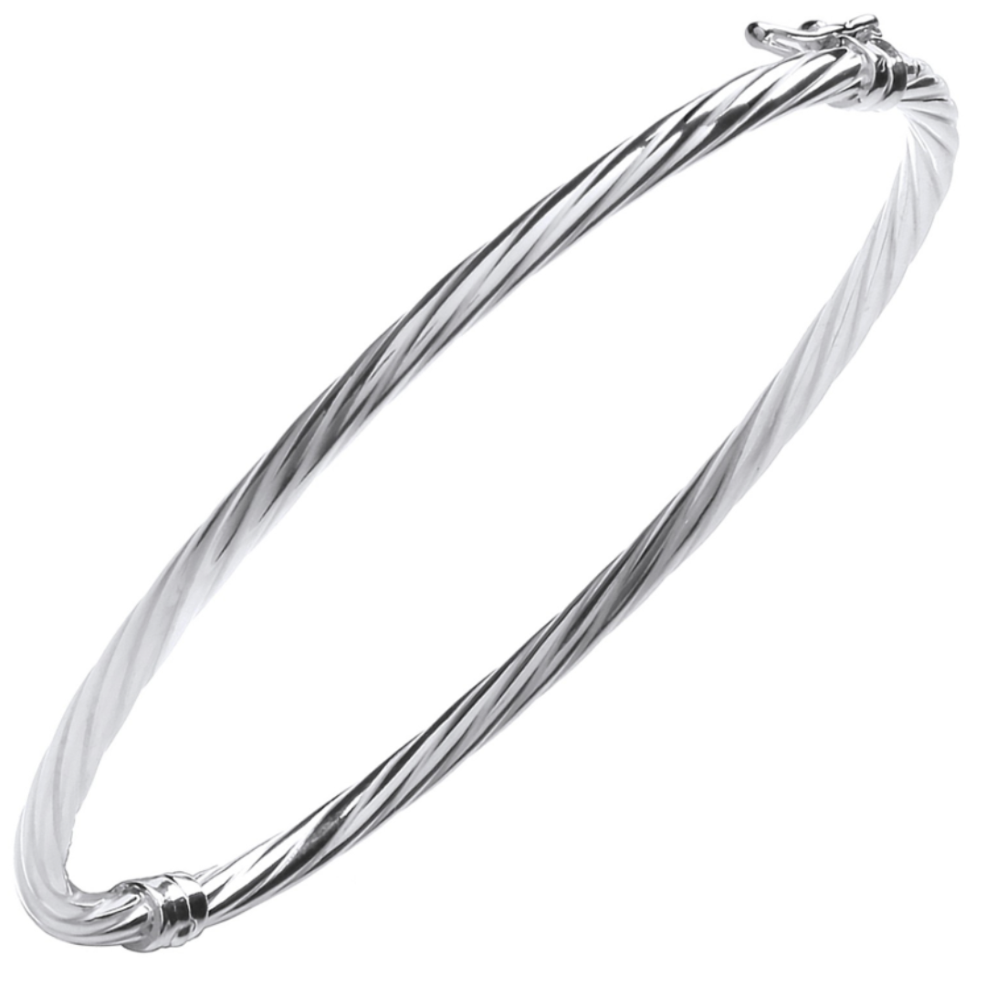 Twisted Elegance Bangle Bracelet