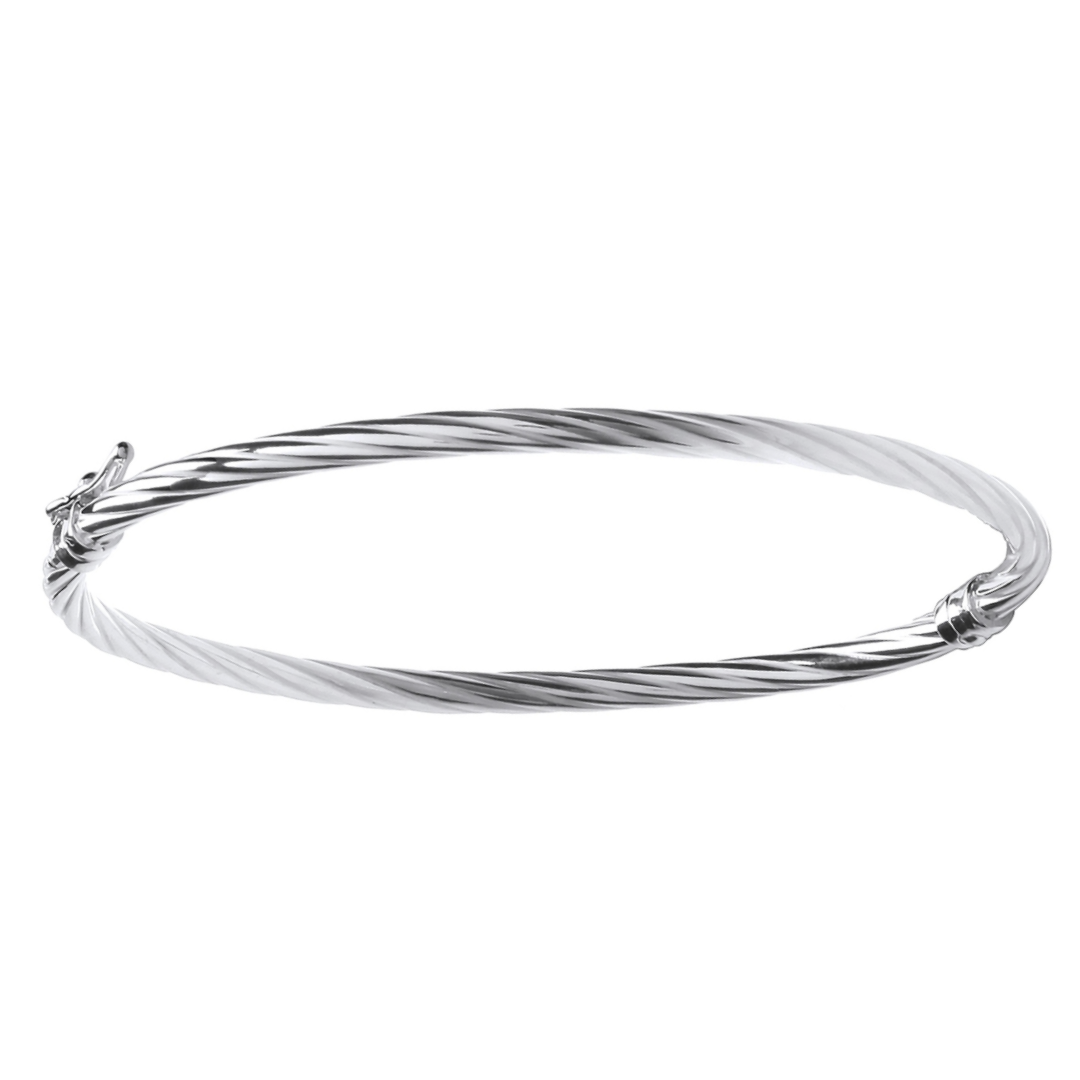 Twisted Elegance Bangle Bracelet