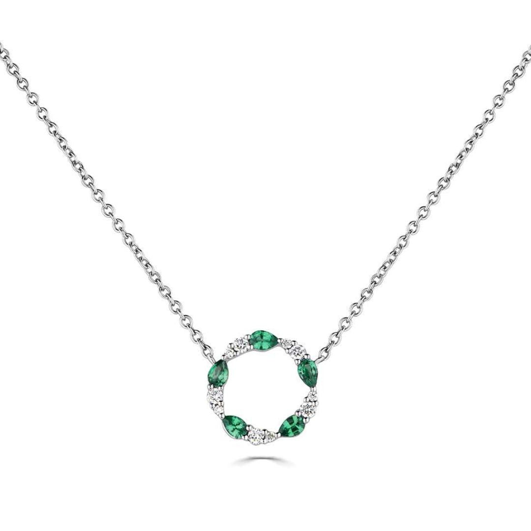 Emerald Circle Necklace