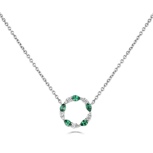 Emerald Circle Necklace