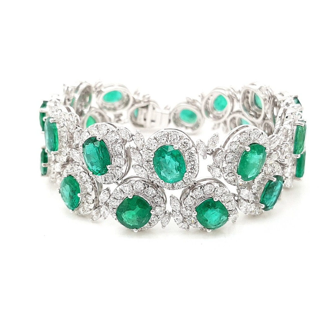 Athena's Splendour Emerald Bracelet