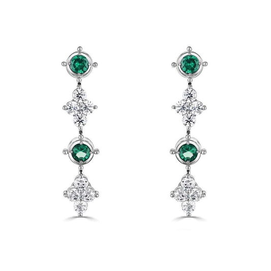 Elsa Emerald Drop Earrings
