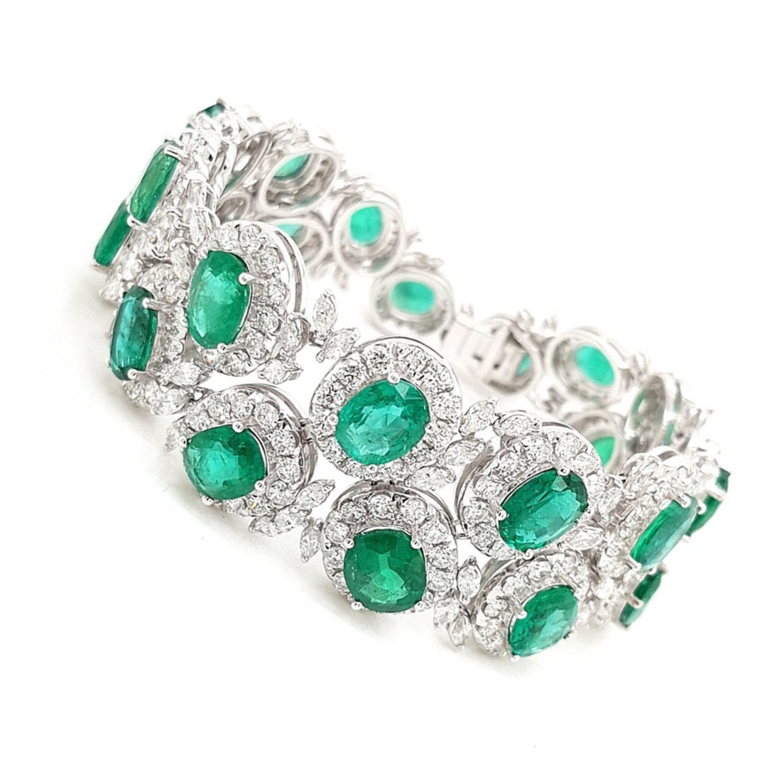 Athena's Splendour Emerald Bracelet