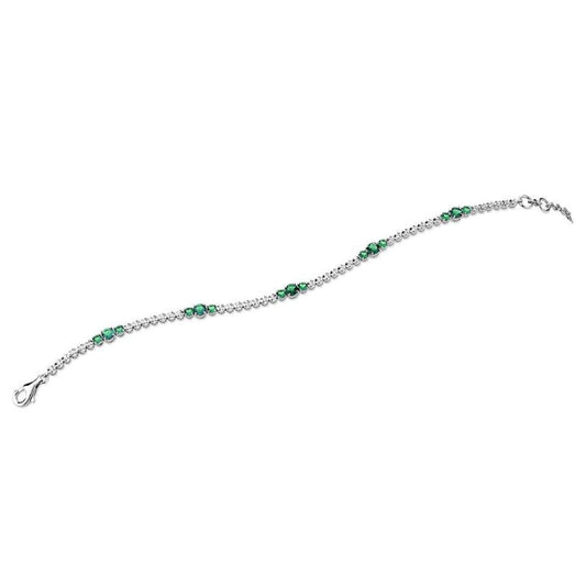 Emerald Trilogy Tennis Bracelet