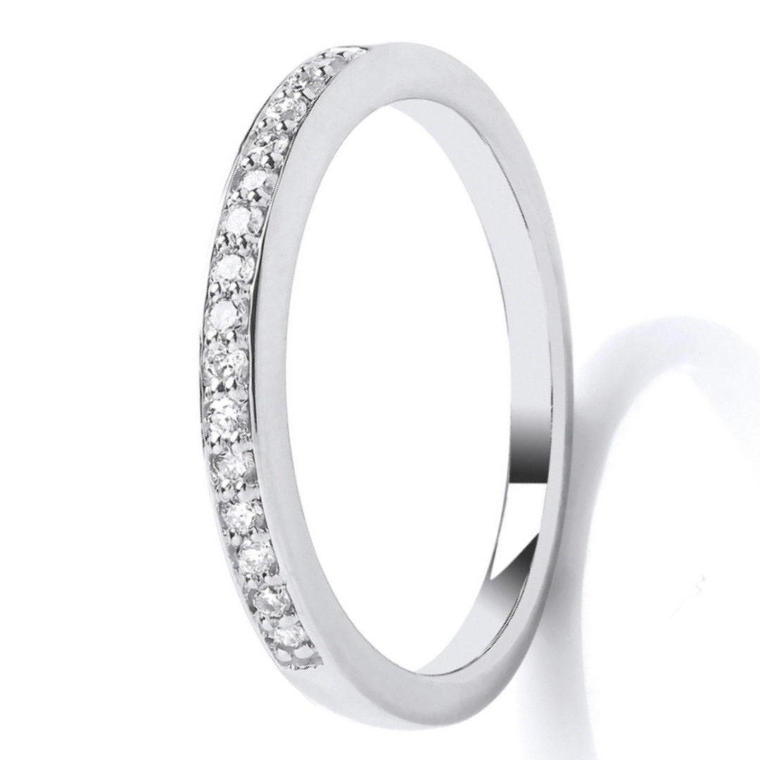 Capri Diamond Half Eternity Wedding Rings