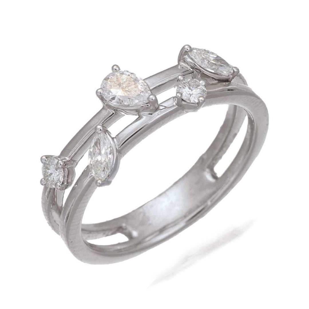 Facet Fusion Diamond Ring - Shralite London