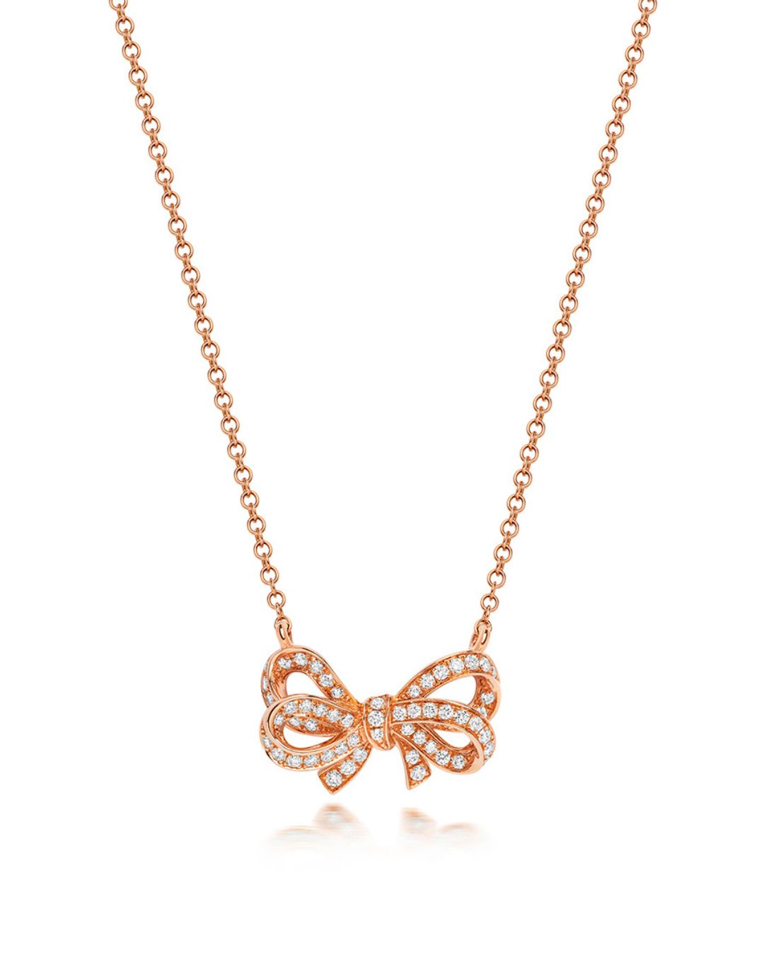 DIAMOND BOW NECKLACE - Shralite London