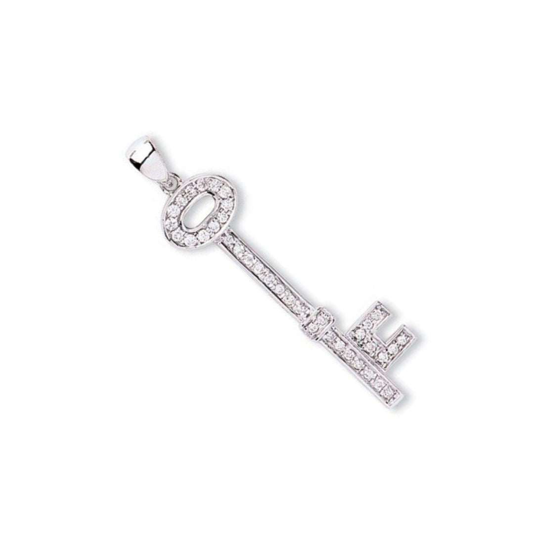 Diamond Cascade Key Pendant