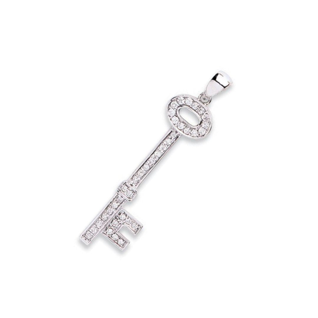 Diamond Cascade Key Pendant
