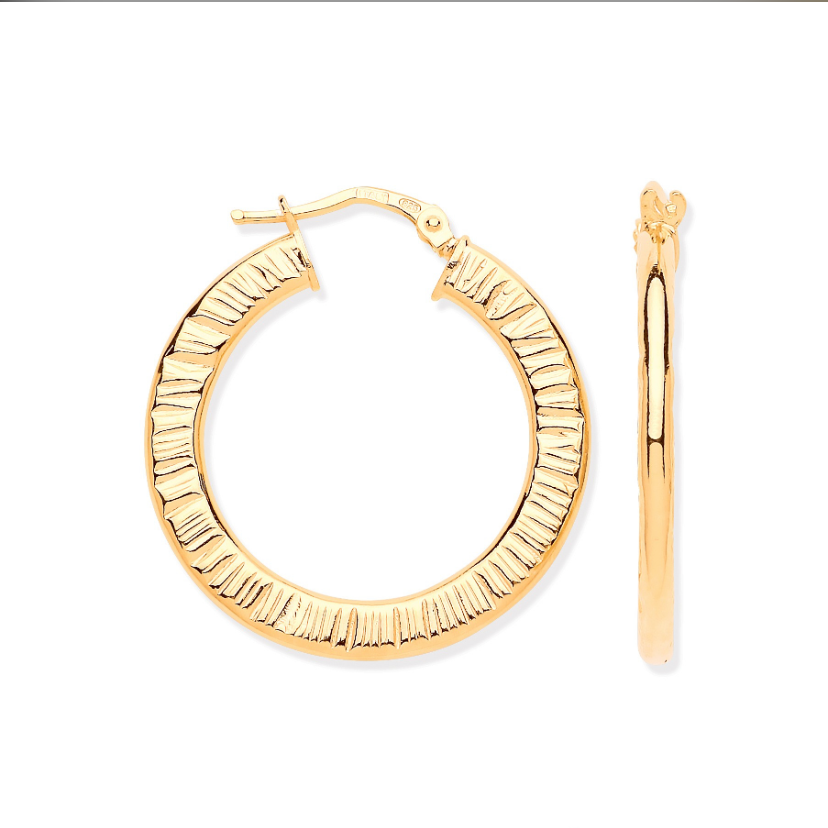 Elegant Radiant Ribbons Hoop Earrings - Shralite London