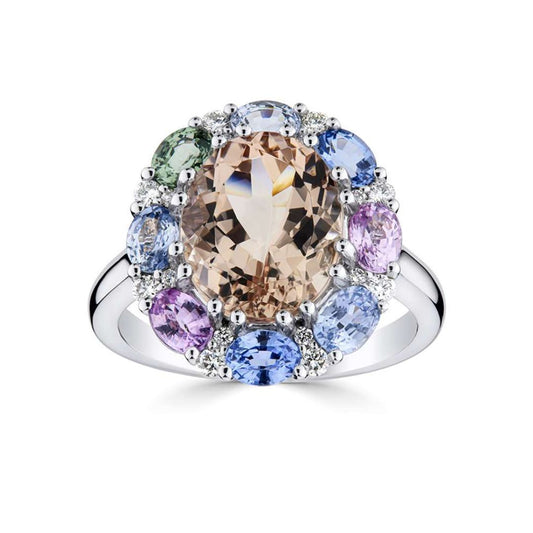 Pastel Harmony Sapphire Ring