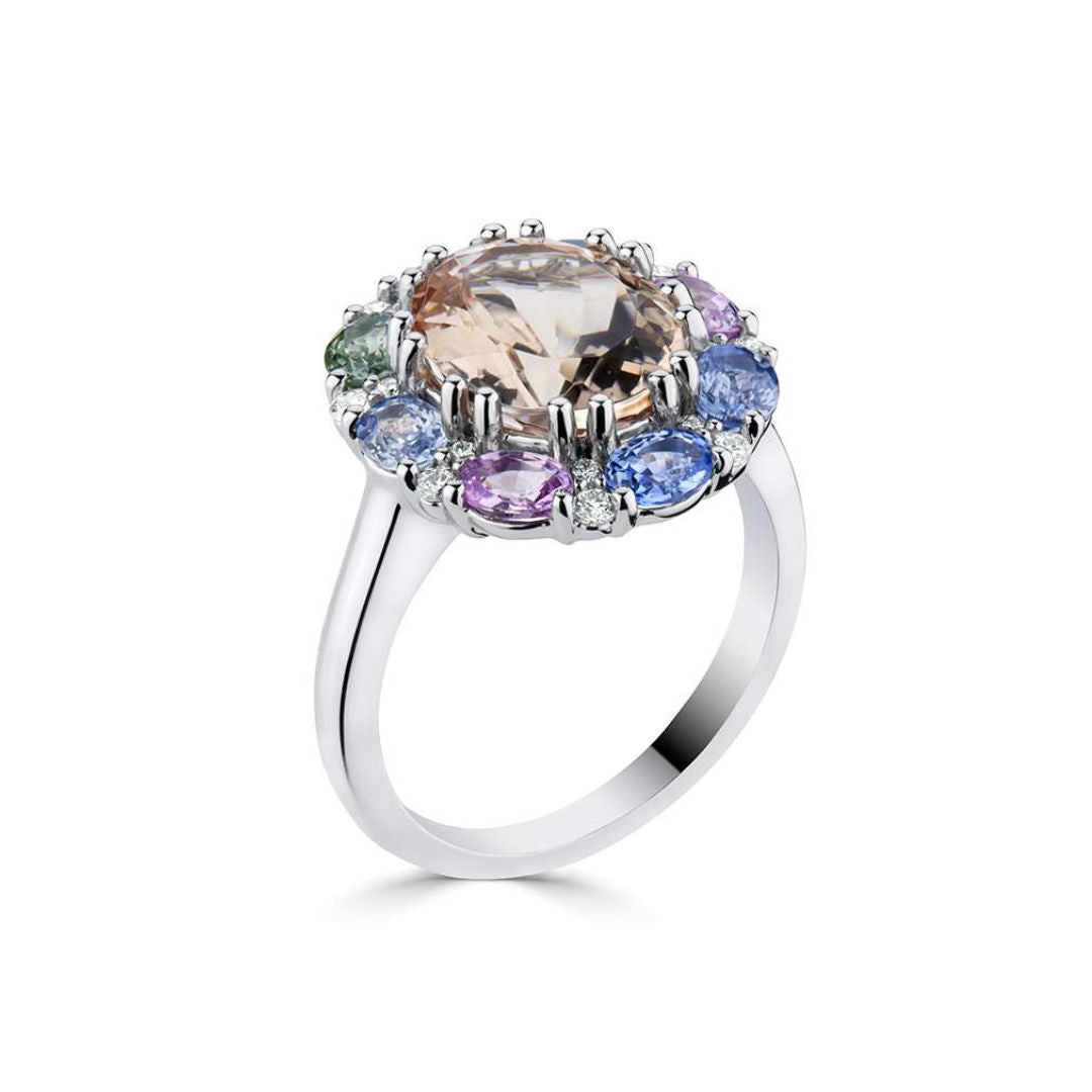 Pastel Harmony Sapphire Ring