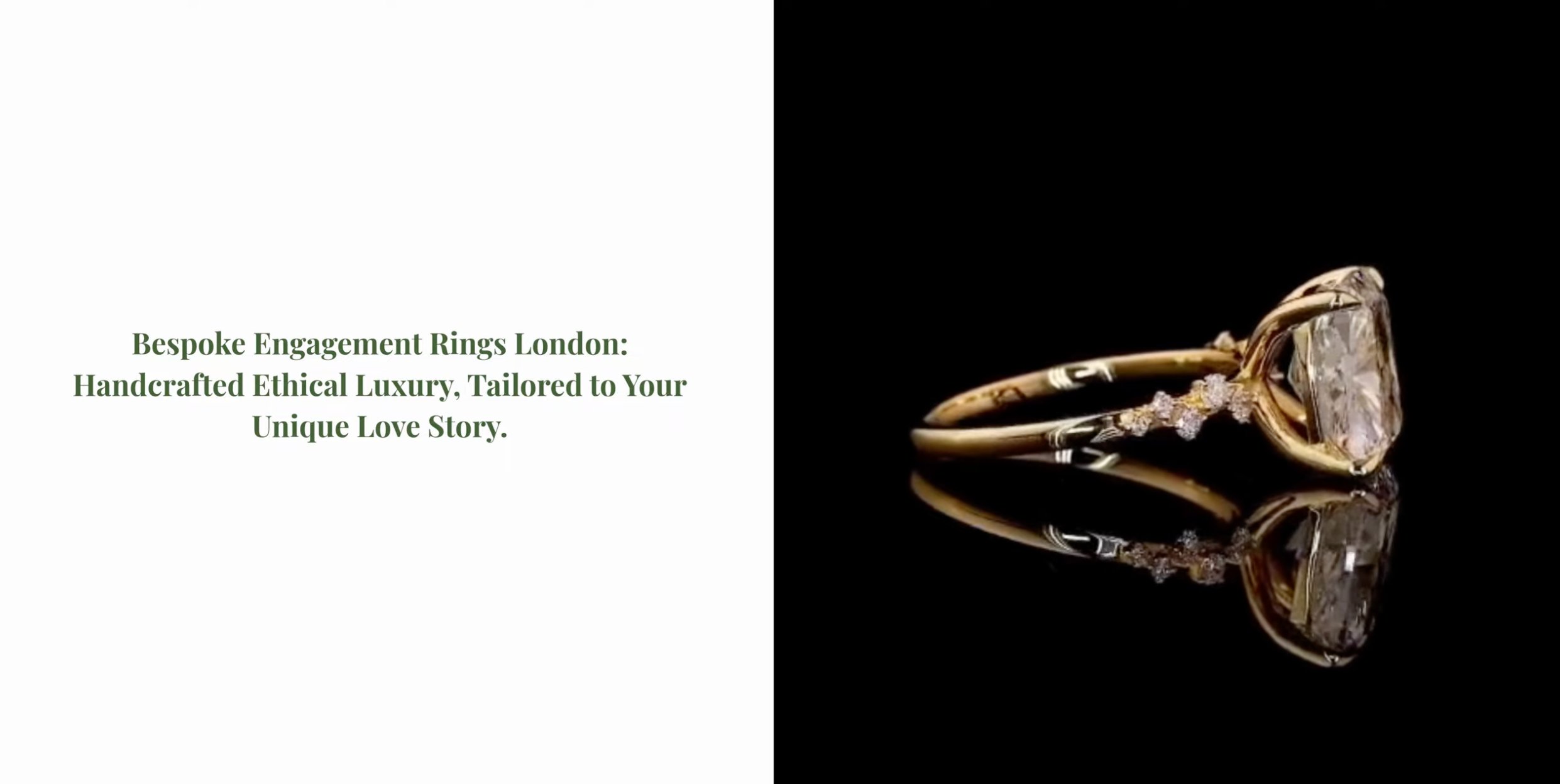 Load video: Bespoke Engagement Rings London: Handcrafted Ethical Luxury, Tailored to Your Unique Love Story.