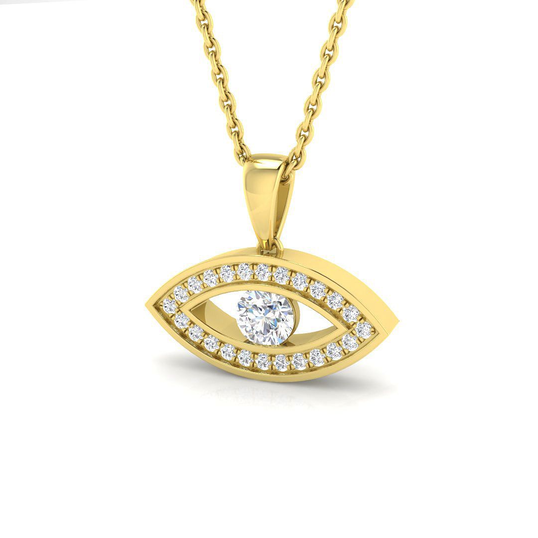 Evil Eye Gold Necklace