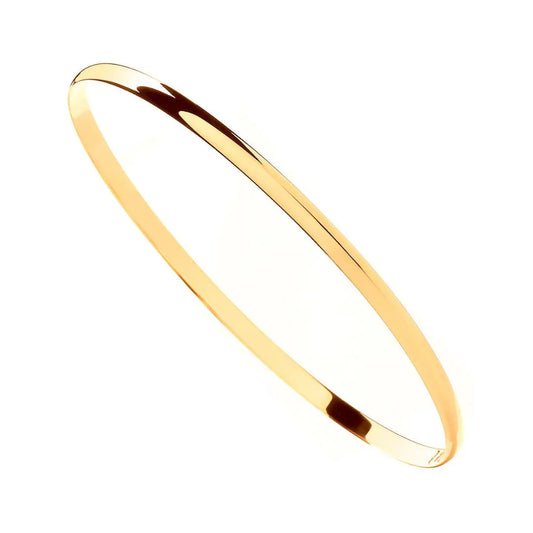 D-Shape Gold Bangle
