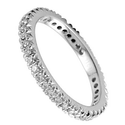 Stardust Serenade Platinum Diamond Eternity Ring