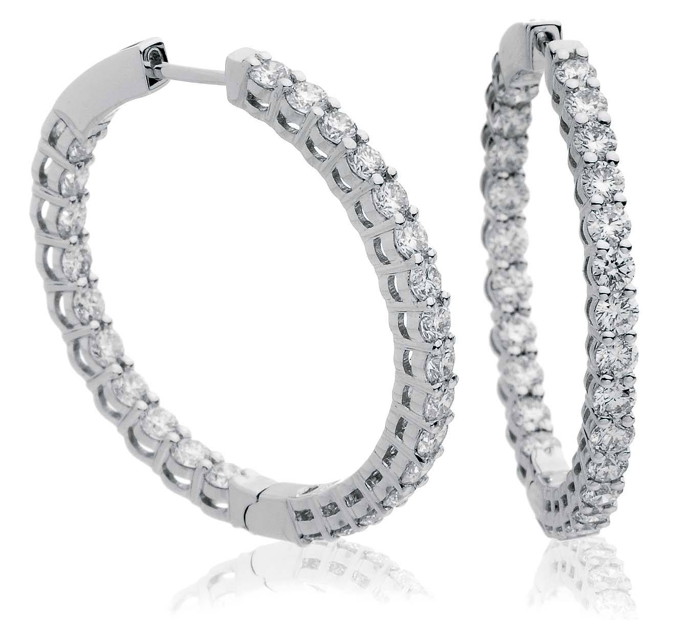 Eternal Brilliance Diamond Hoops