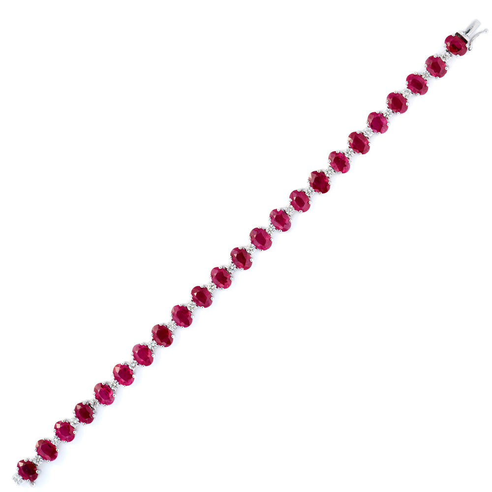 Aire Diamond and Ruby Bracelet
